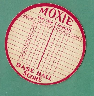 1939-40 Moxie Score Card Coaster